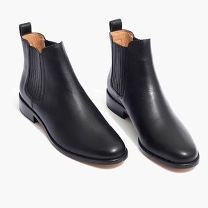 New MADEWELL Ainsley Chelsea Boots Black Leather